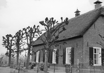 841057 Gezicht op de boerderij Provincialeweg 44 te Schalkwijk (gemeente Houten).